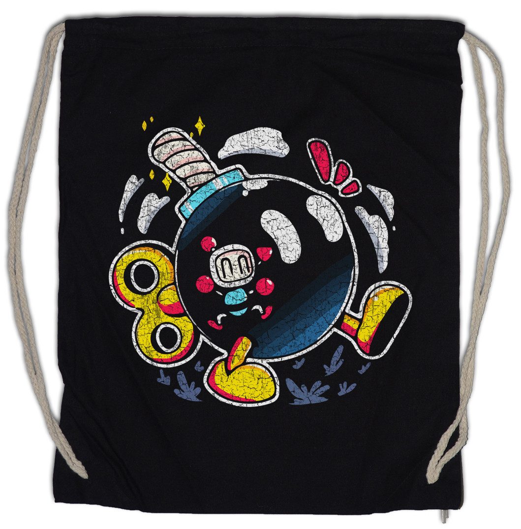 Turnbeutel Walking Bomb Turnbeutel Gamer Nerd Bomberman Man Retro Bomber Dyna