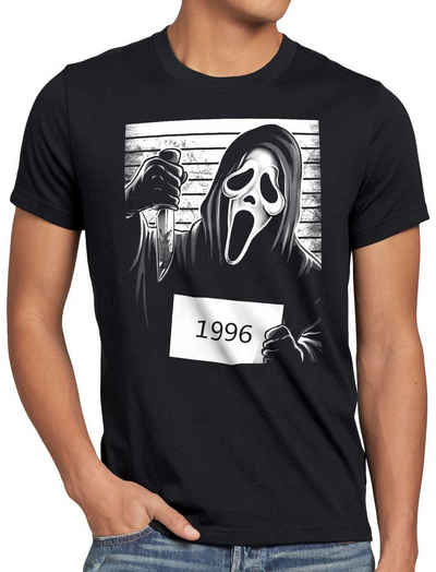 style3 Print-Shirt Herren T-Shirt Scream 1996 halloween horror maske