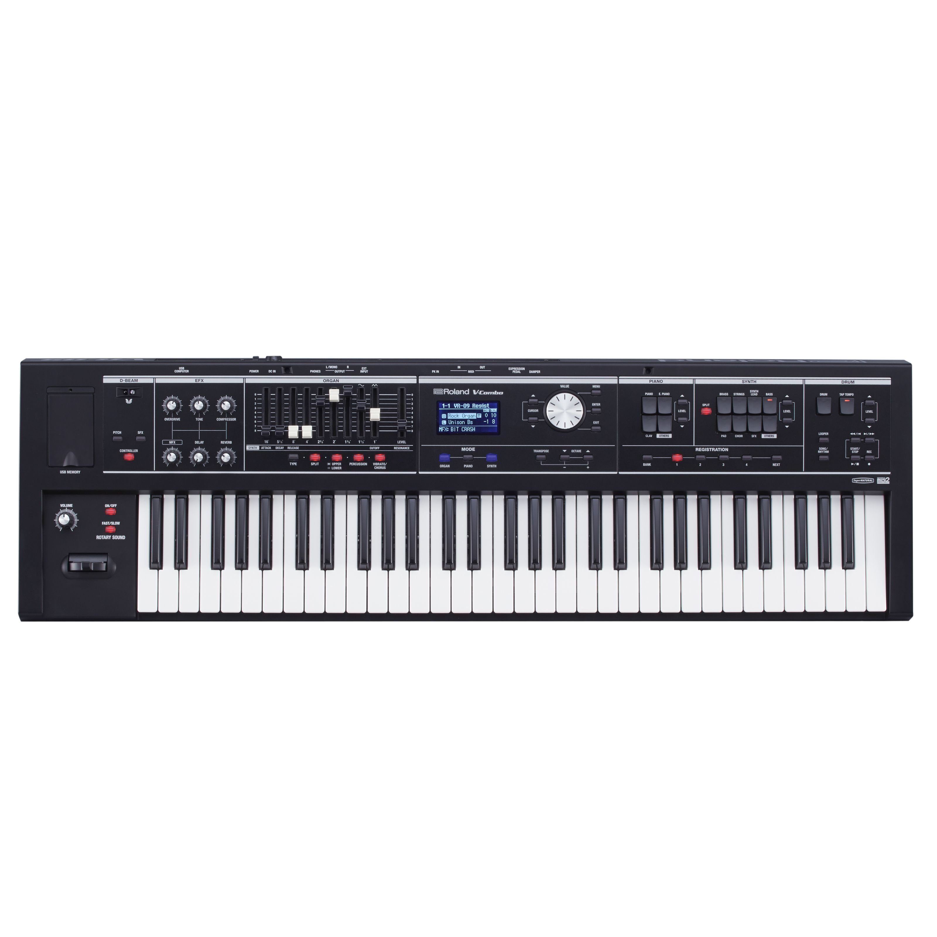 Roland Entertainer-Keyboard (Keyboards, Entertainer Keyboards), VR-09B V-Combo - Keyboard