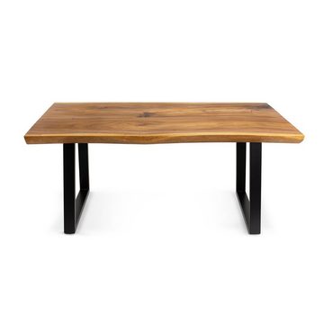 Rikmani Esstisch Holz Tisch Baumkante Schreibtisch Massivholz SAMSON