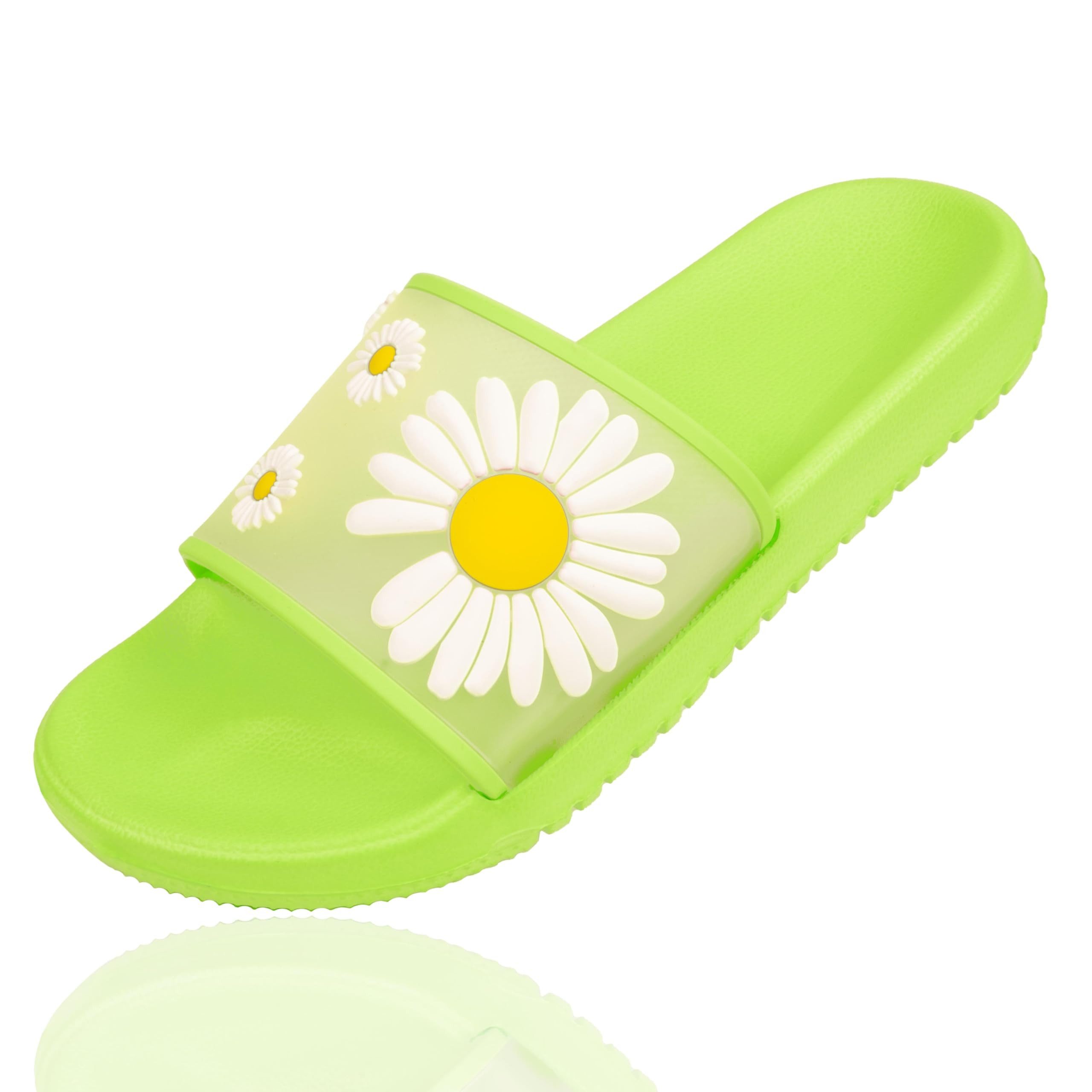 Sprint Sport Sprint Pantolette Gänseblümchen, grün 36, 289666351 Schlappen (Paar, 1) Gänseblümchen