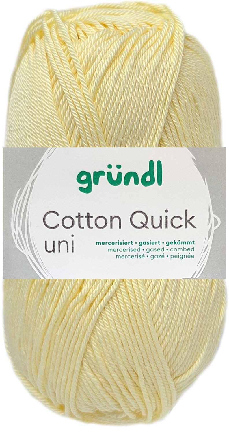 Gründl 50 Gramm Gründl Cotton Quick Uni Farbauswahl Häkelwolle