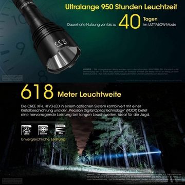 Nitecore Taschenlampe Taschenlampe NEW P30 inkl. Akkubatterie, 1000 Lumen, Camping LED Lampe (1-St)