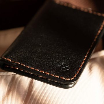 QIRAS Geldbörse Lord - Kartenetui Geldbörse Smart Wallet Portemonnaie (1-tlg), Zeitloses Design im Vintage Look, handgenäht aus sorgfältig ausgewähltem Leder.