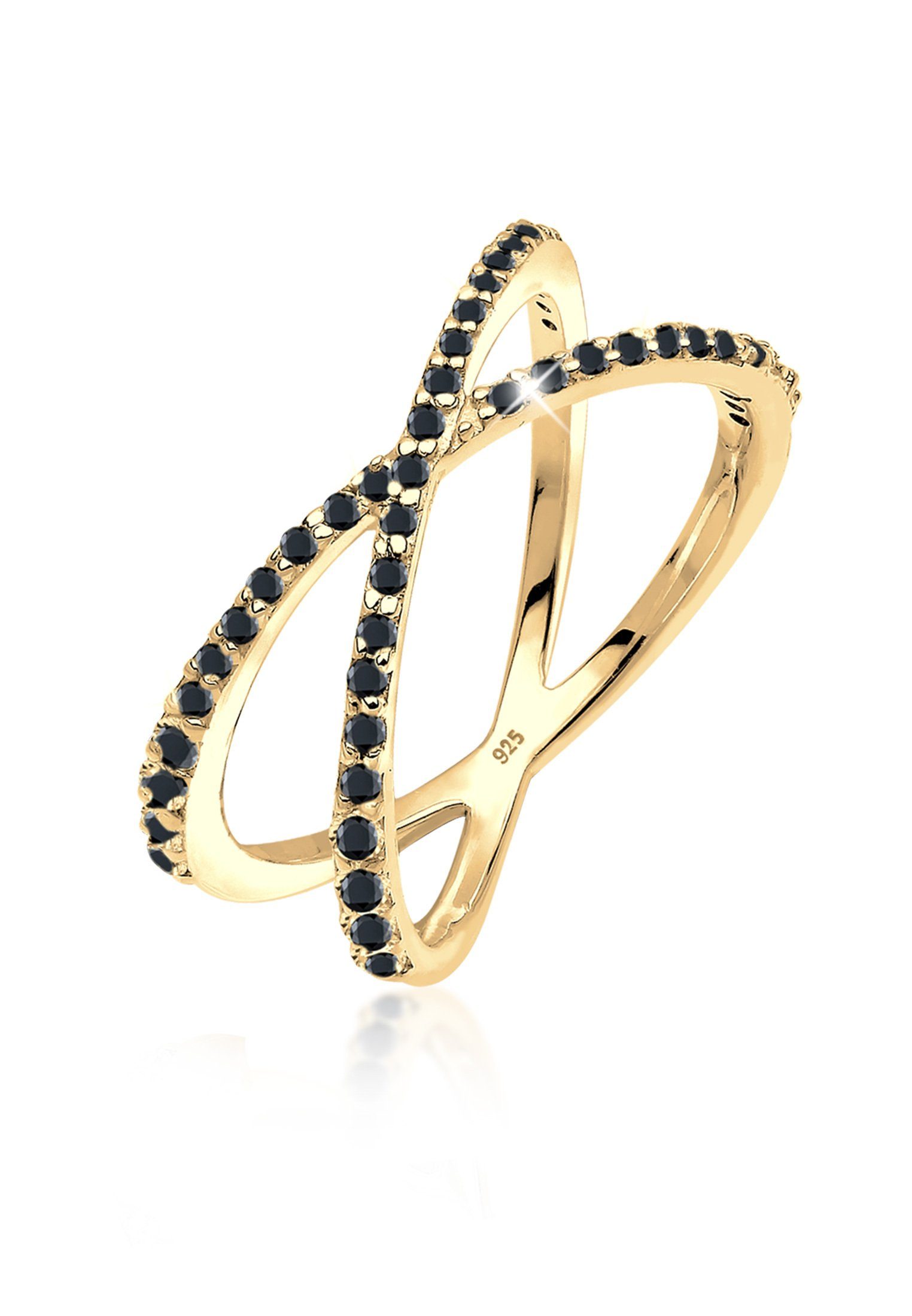 Elli Fingerring Silberring Kreuz mit Zirkonia günstig online kaufen
