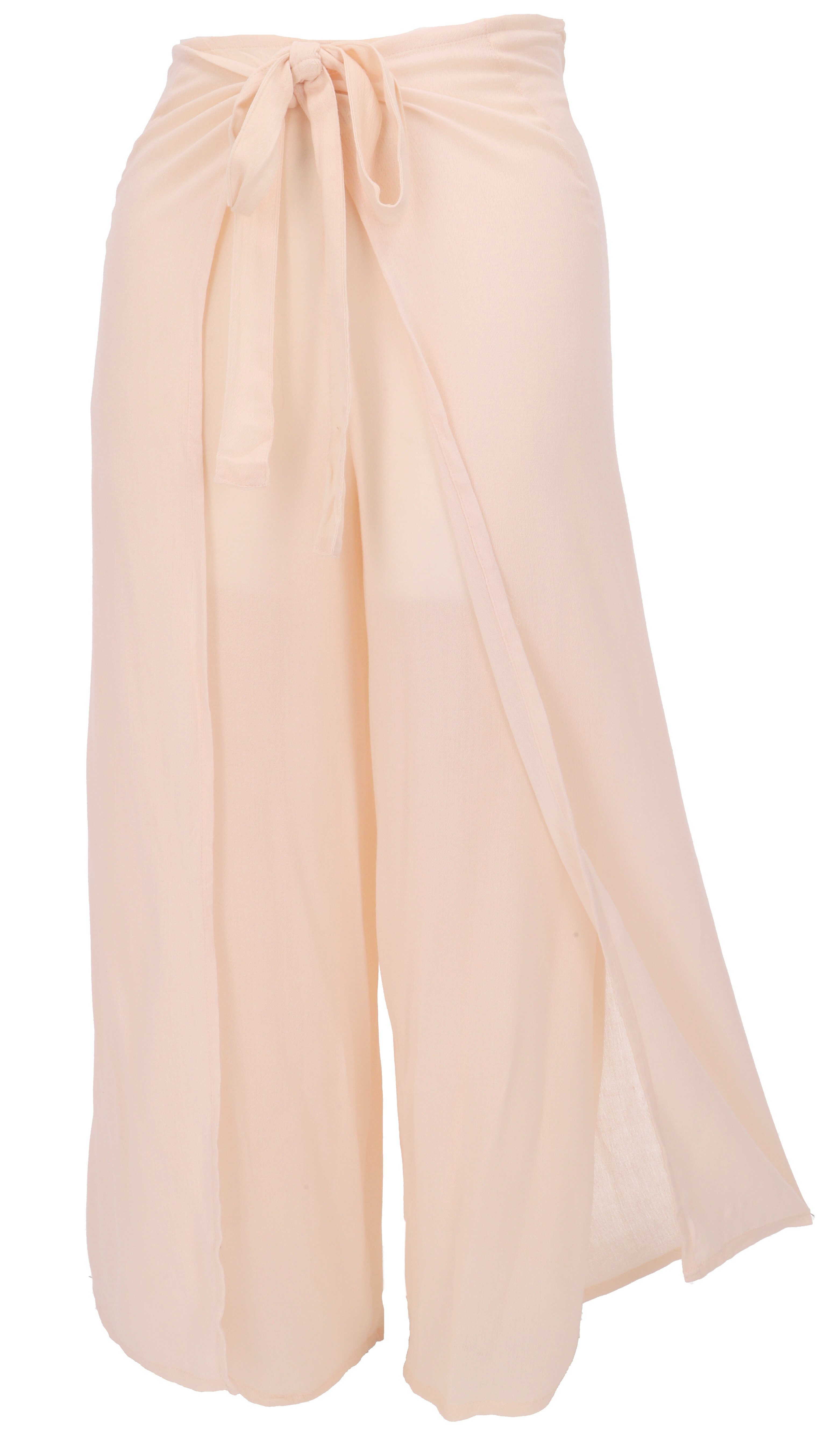 Guru-Shop Relaxhose Boho Wickelhose, Palazzohose, langer Boho.. alternative Bekleidung