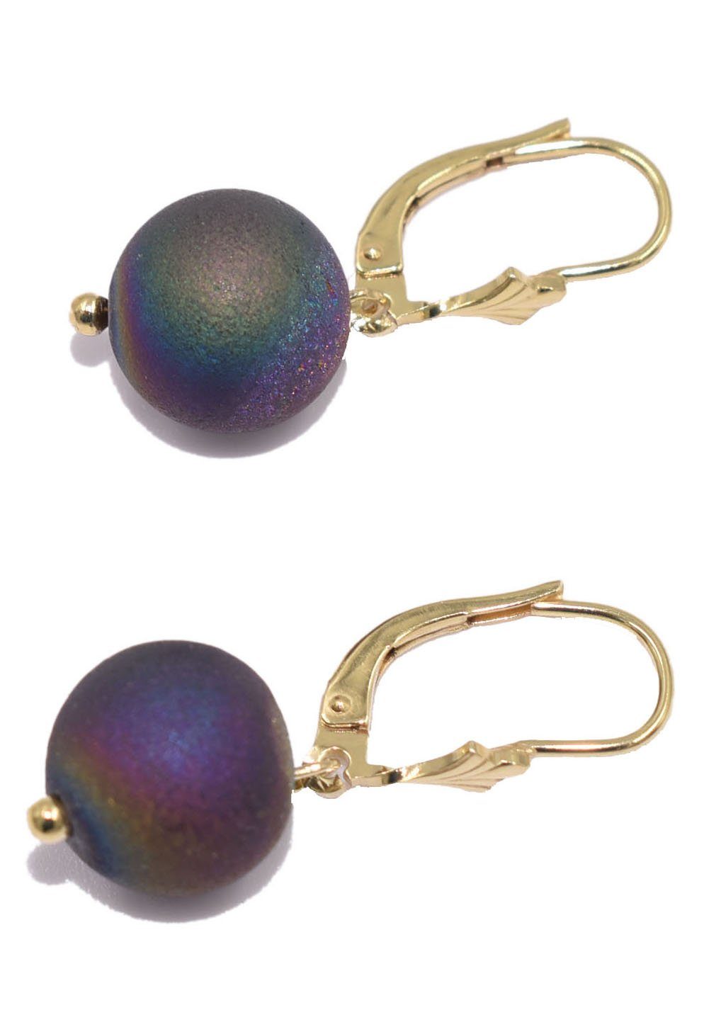 Paar Ohrhänger Schmuck Geschenk Silber 925 Ohrschmuck Patentbrisur Edelstein Achat