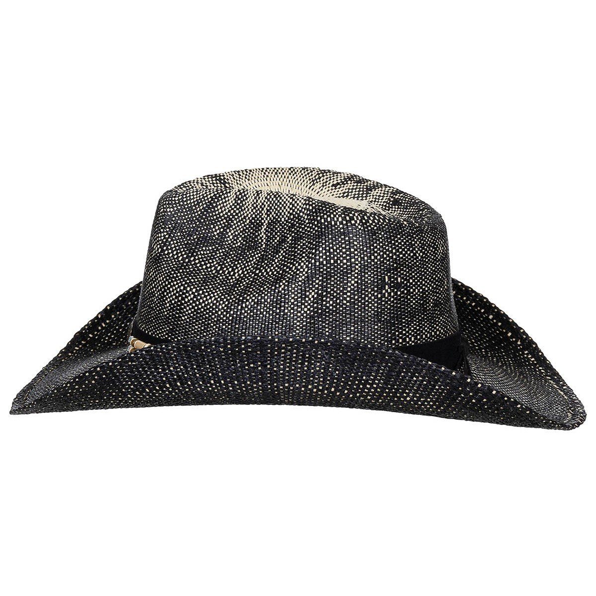 FoxOutdoor Strohhut Strohhut, "Texas", mit Hutband, schwarz-braun