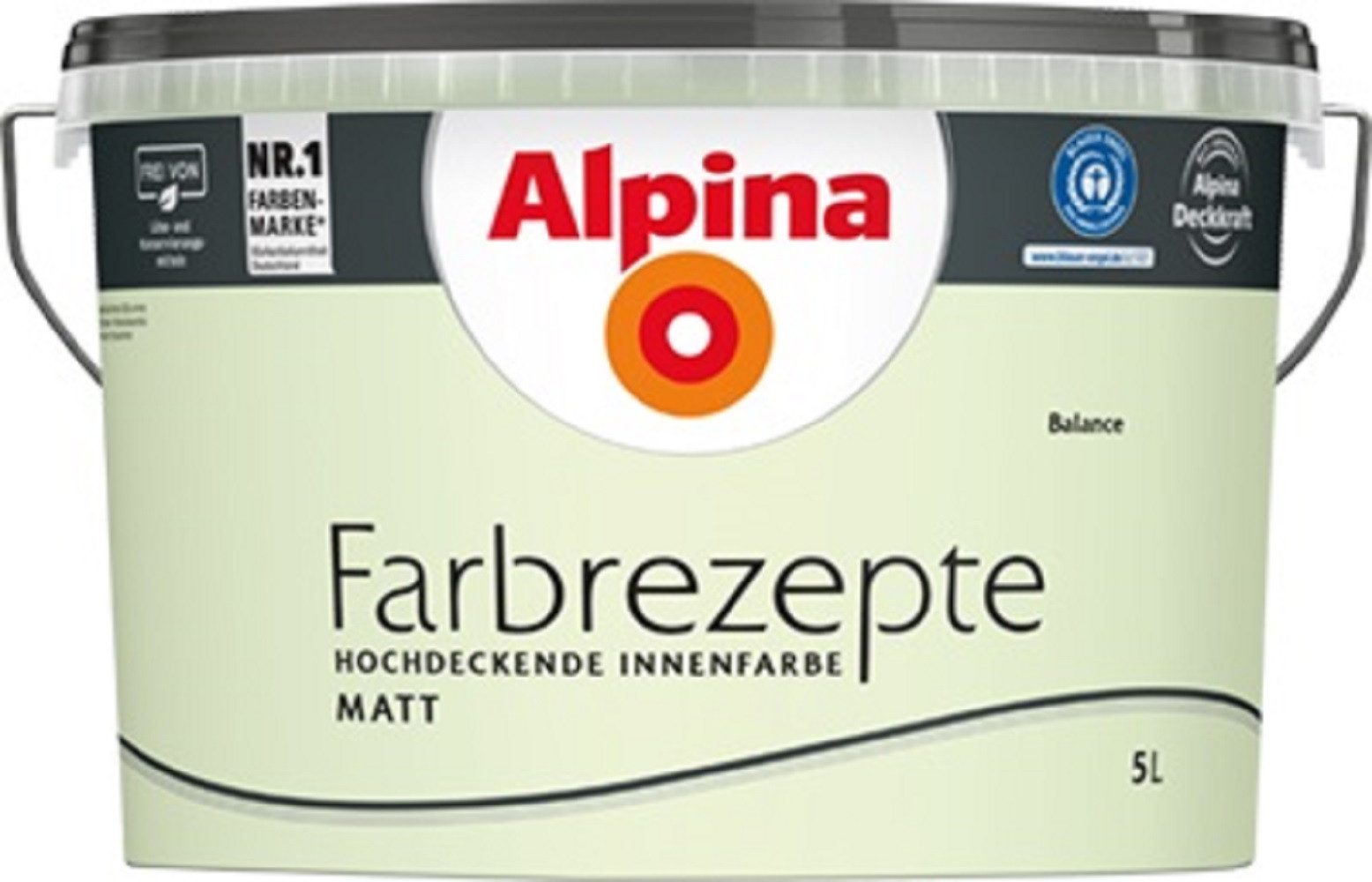 Alpina Wandfarbe Alpina Farbrezepte: einfach erholt - Grün- & Grautöne