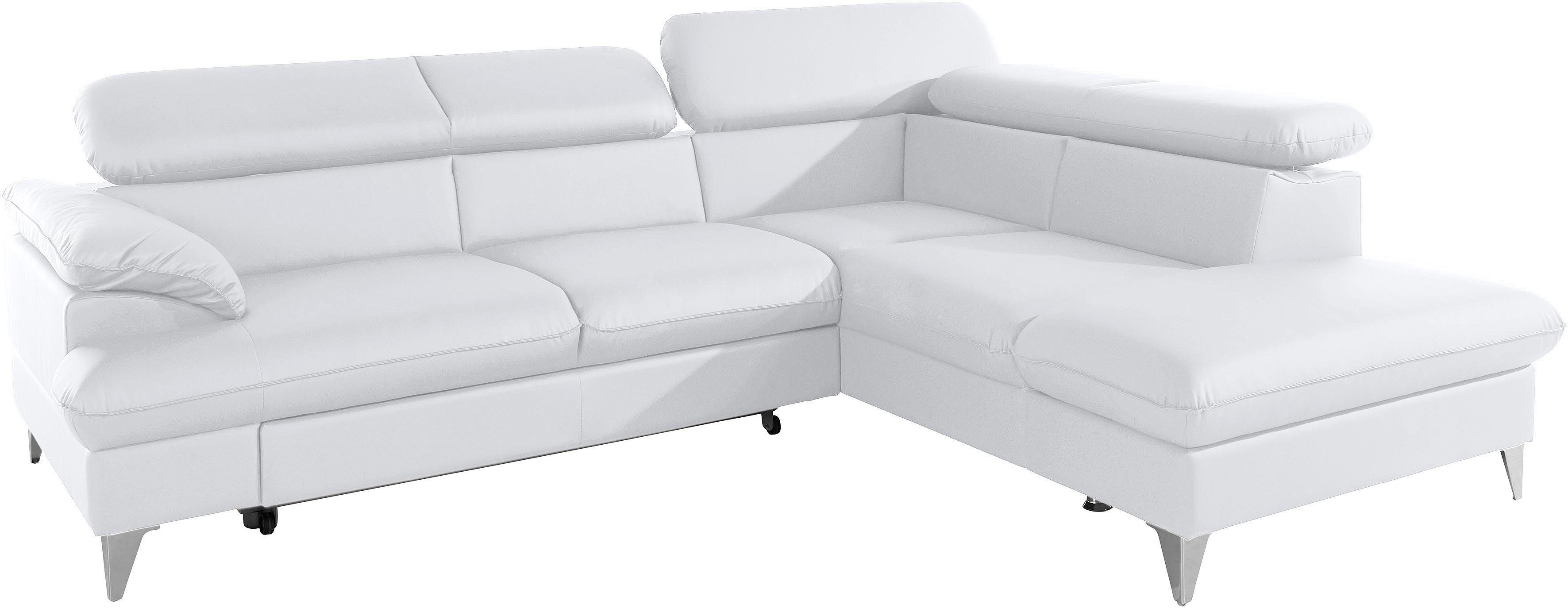 COTTA Ecksofa Caluso L-Form, mit Kopfteilverstellung, günstig online kaufen