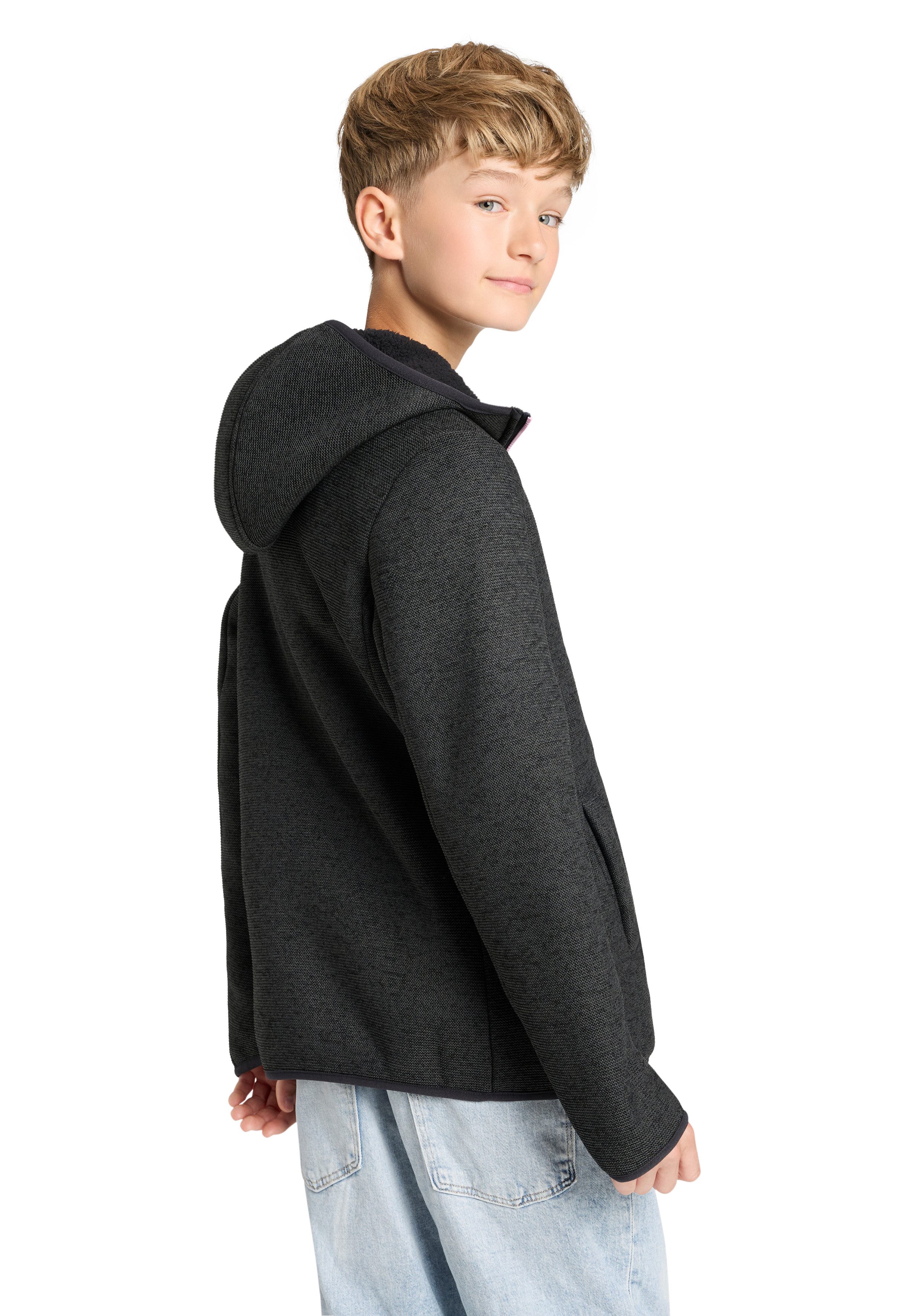 CMP Strickfleecejacke mit fester Kapuze, für Sportmode und Outdoormode