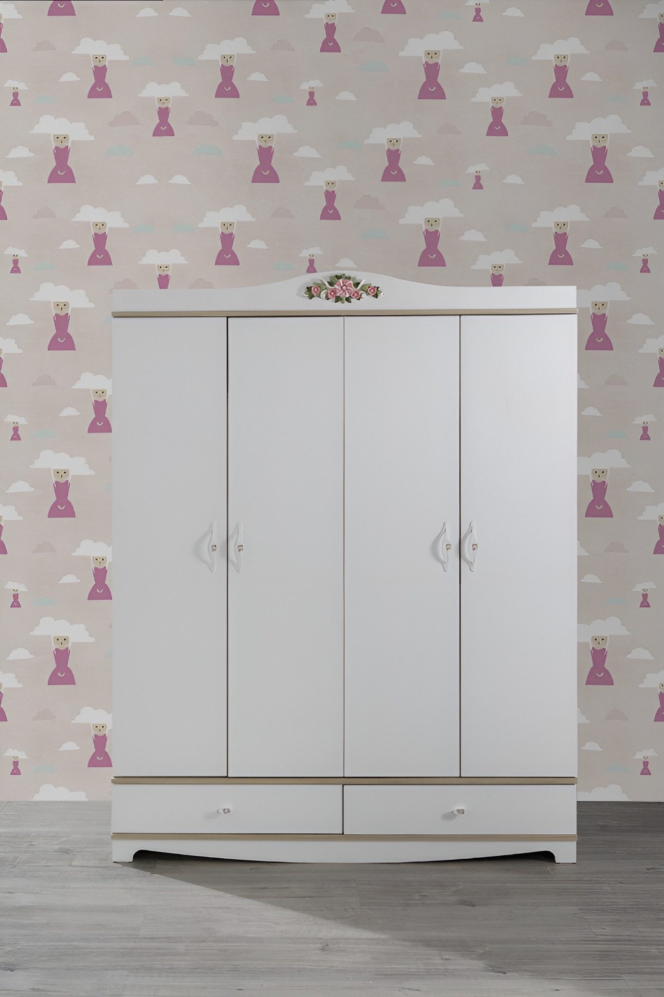 Xlmoebel Kleiderschrank Moderner Holzschrank für das Jugendzimmer mit viel Stauraum (1-St., Kleiderschrank) Hergestellt in Europa