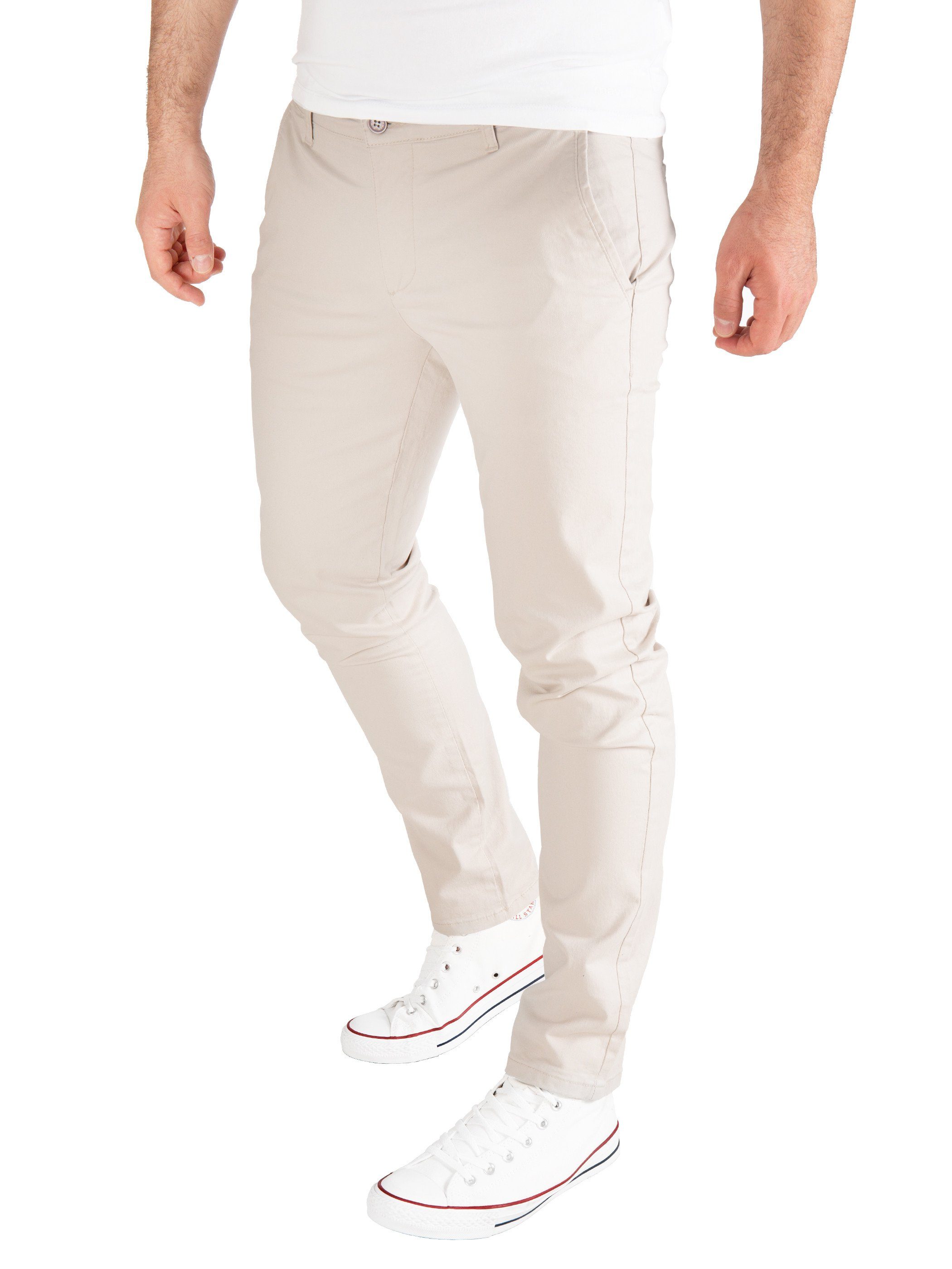 Pittman Chinohose Derrick moderne Baumwolll Chino Jeans mit Reißverschluss
