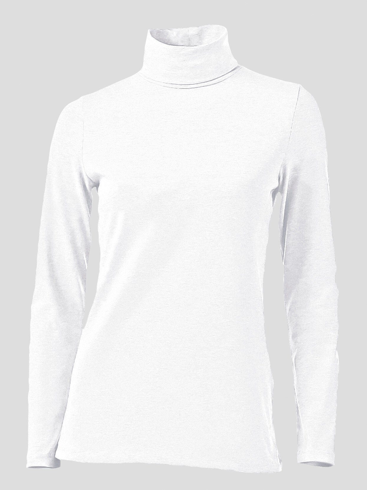 heine T-Shirt Rollkragen-Shirt Langarm