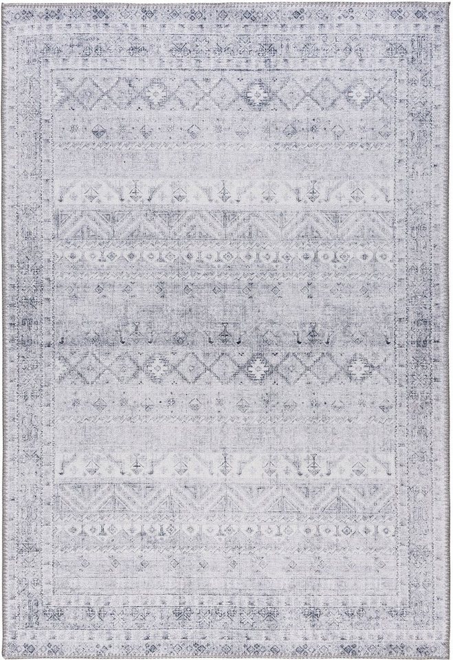 Teppich Vintage 3560, Sehrazat, rechteckig, Höhe: 4 mm, Kurzflor, waschbar,  Chenille mit Baumwolle, Wohnzimmer