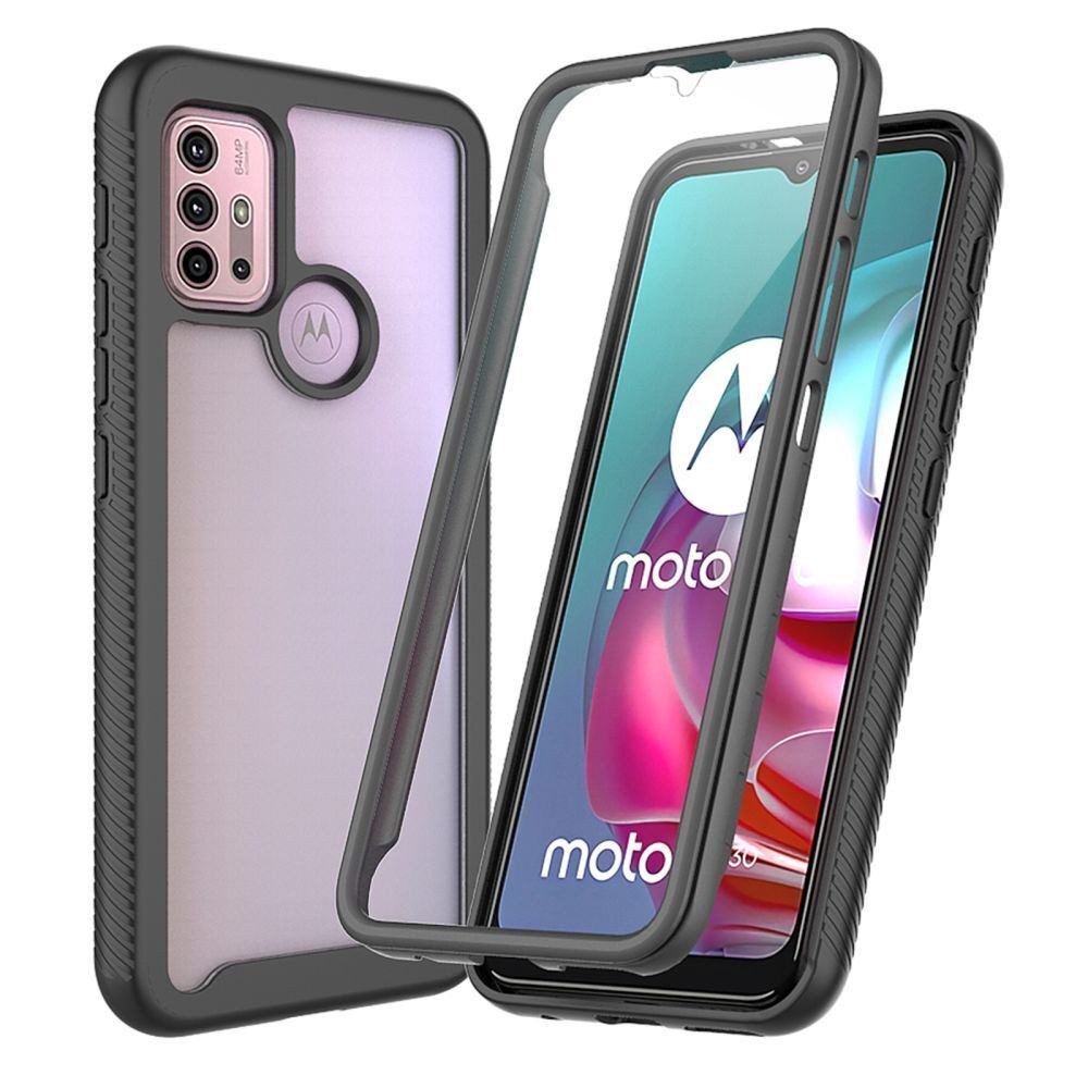 betterfon Handyhülle für Motorola Moto G10 / G20 / G30 TPU Case mit 360° Rundumschutz, 360 Grad Hülle mit Displayschutz und Fingerprint