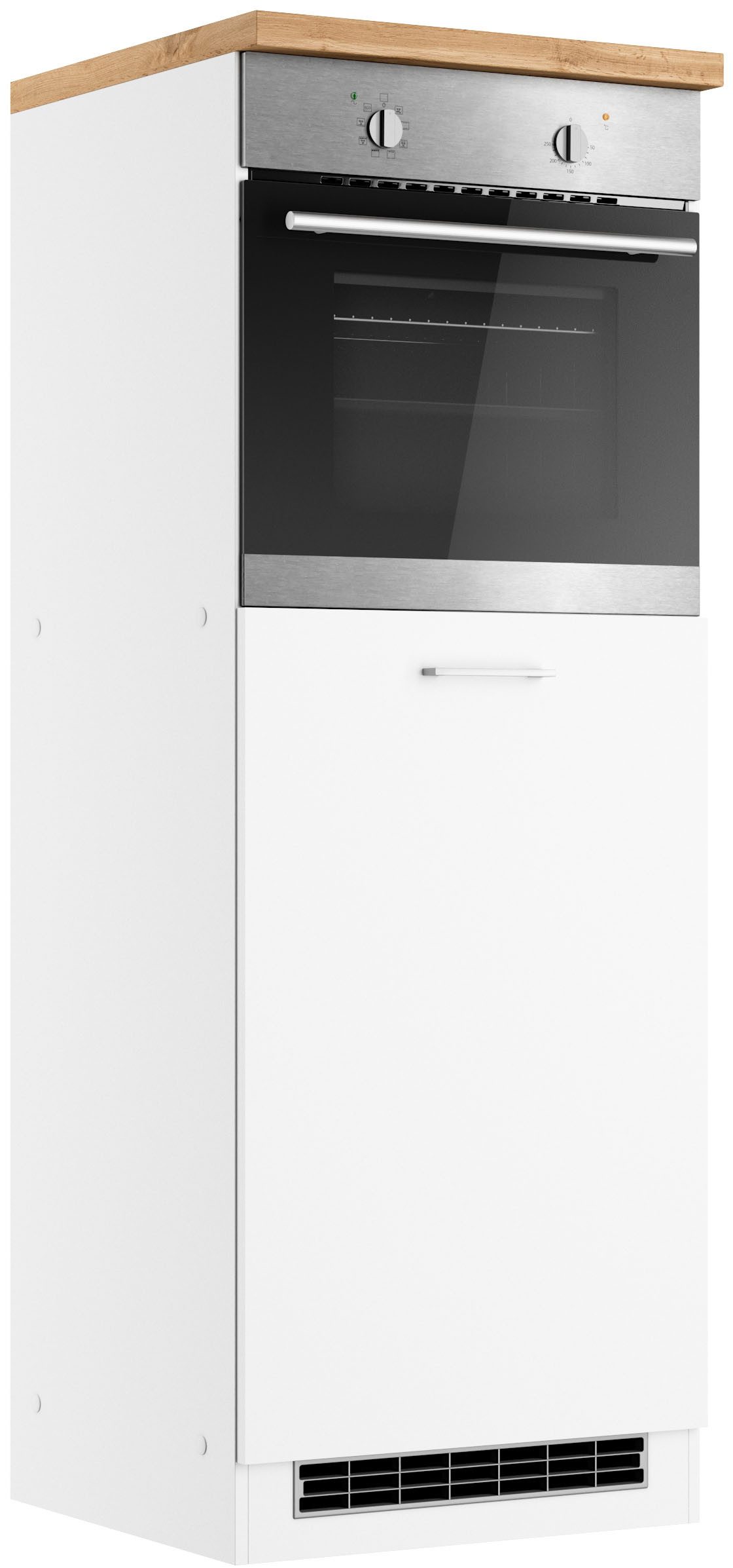 KOCHSTATION Backofen/Kühlumbauschrank KS-Milan Ofen-/Kühlschrankumbau 60 cm, matt oder hochglänzend