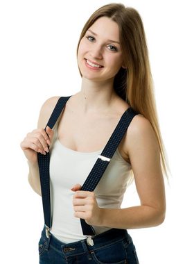 shenky Hosenträger Hosenträger schwarz 2er Set (Hosenhalter, Damen und Herren) 3er Clips