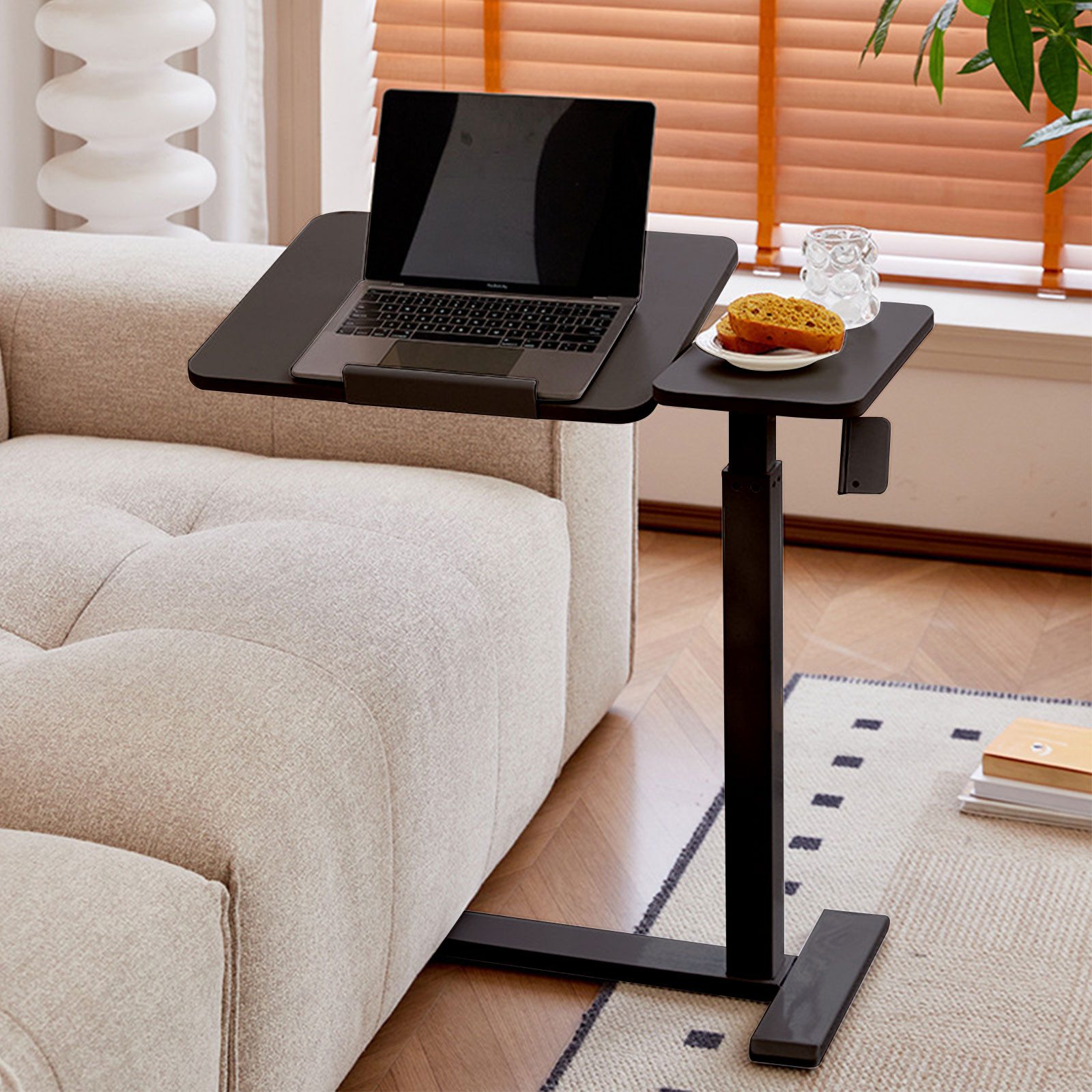 TWSOUL Laptoptisch pneumatischer Höhenverstellbarer Beistelltisch mit Rolle günstig online kaufen