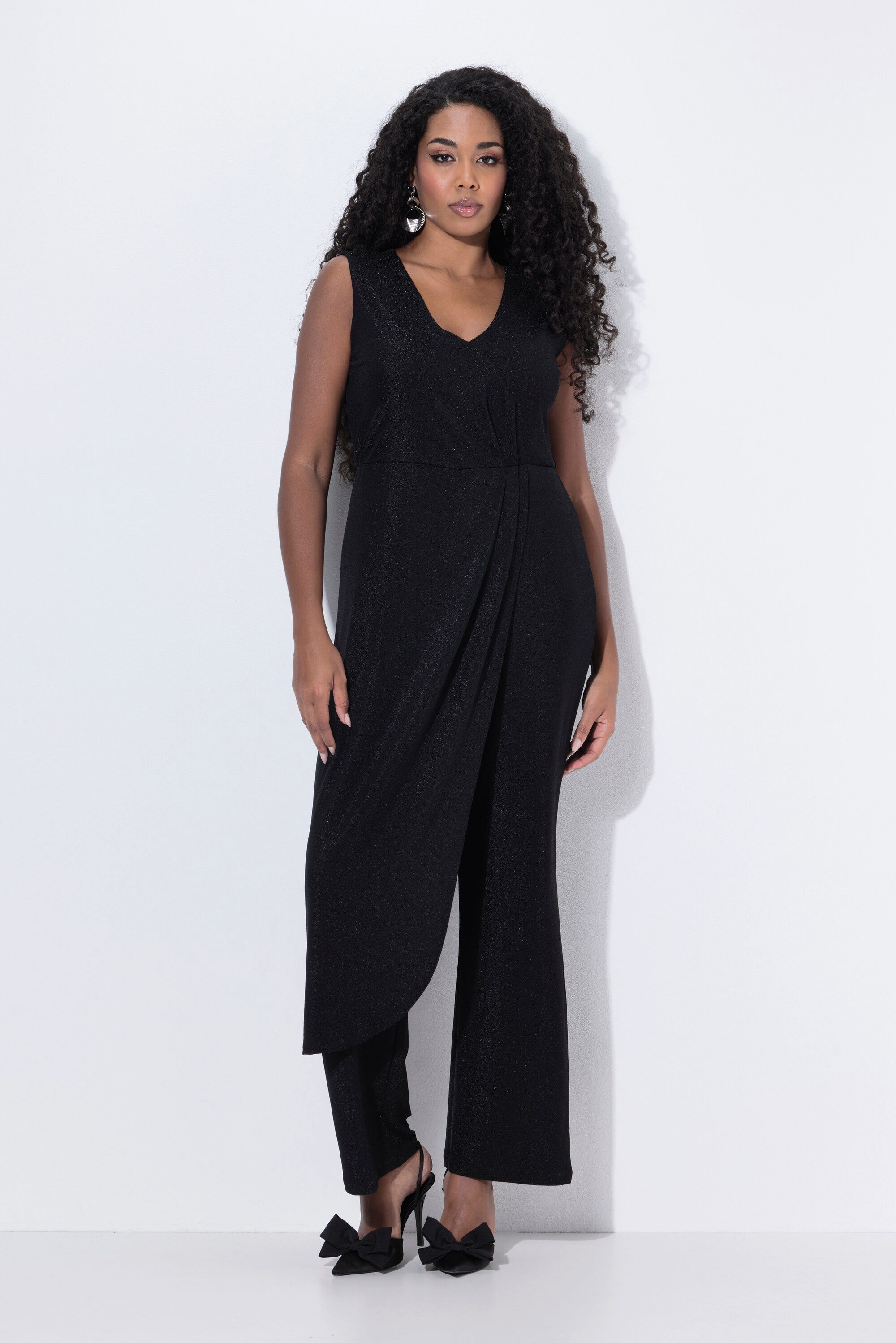 Ulla Popken Marlene-Hose Jumpsuit Glitter weites günstig online kaufen
