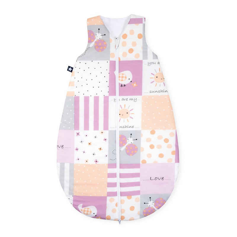 Julius Zöllner Babyschlafsack Schlafsack Schlafsack Patch rose 70 (1 tlg), Schlafsack Babyschlafsack