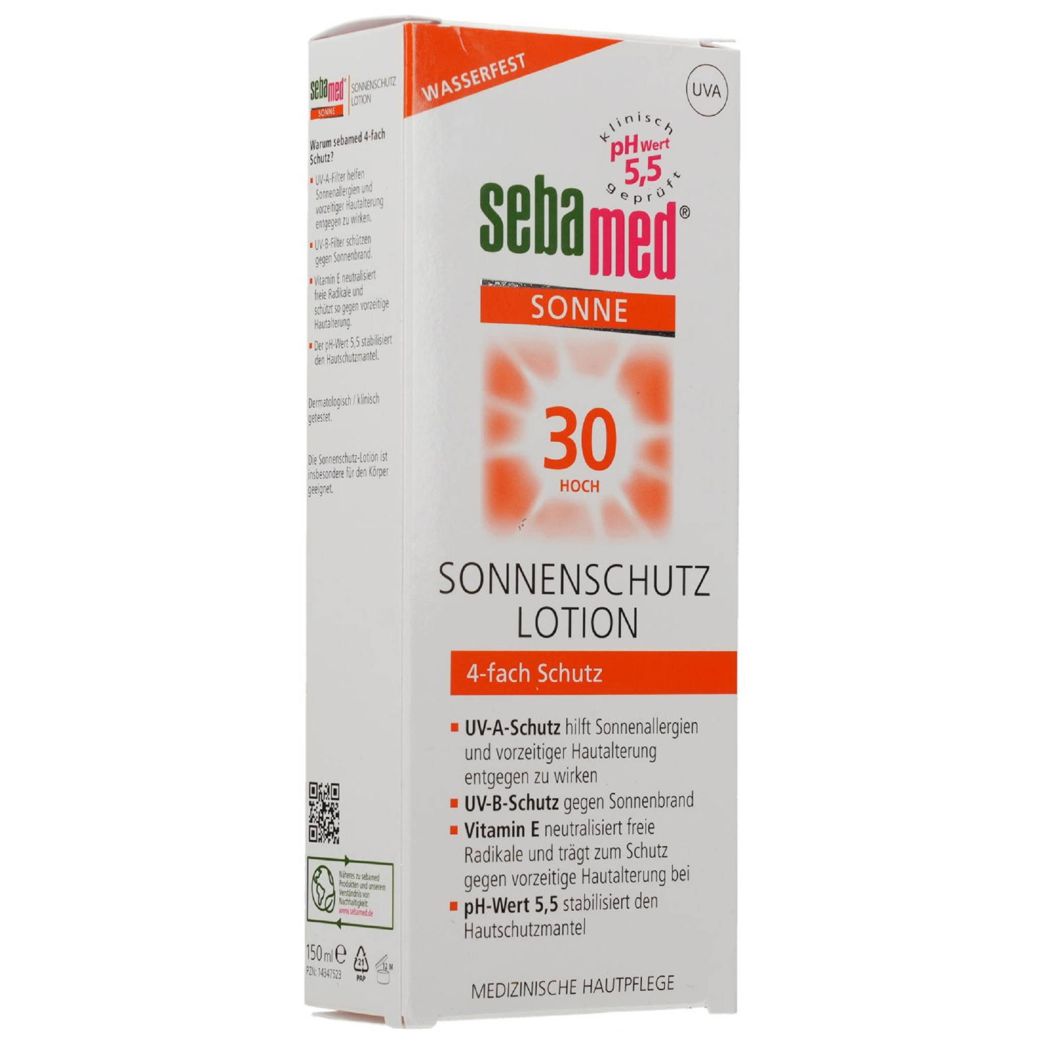 sebamed Sonnenschutzcreme SEBAMED Sonnenschutz Lotion LSF 30 150ml PZN 14347523