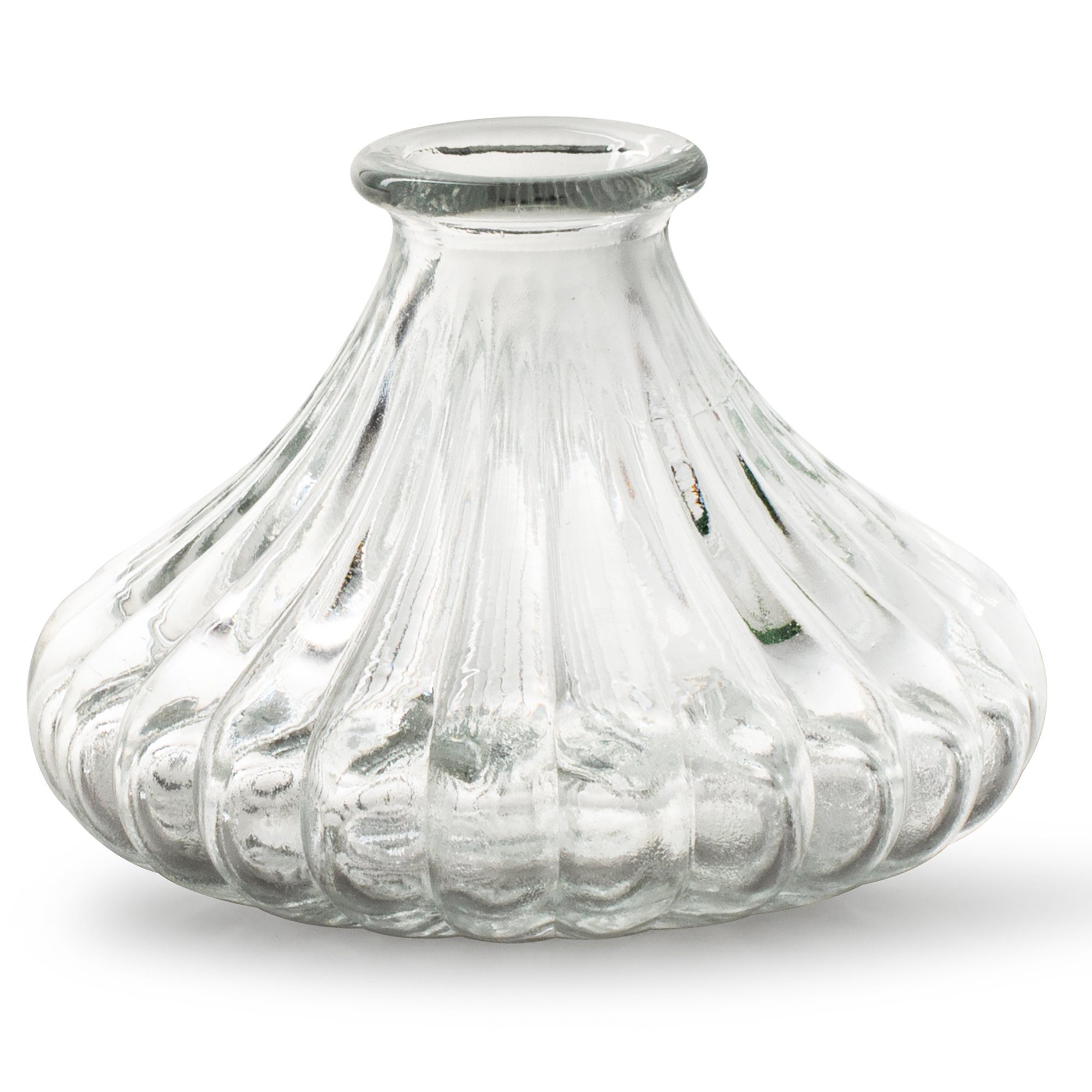 Annastore Dekovase 12 kleine Vasen aus Glas Vintage Blumenvasen Tischvasen Glasvasen, Dekoflaschen, Glasflaschen, Glasfläschchen, Deko-Flaschen