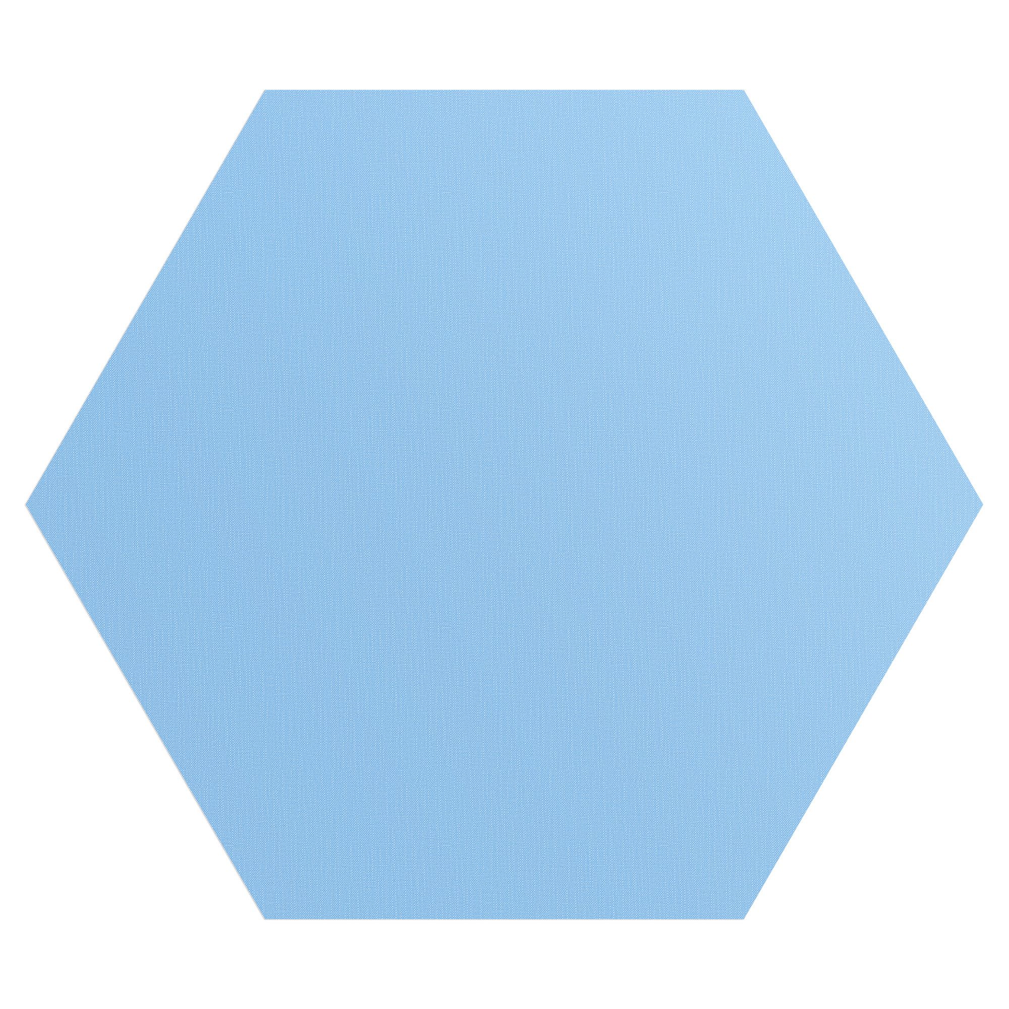 DEQORI Fototapete 'Unifarben - Hellblau', Sechseckig, matte Leinwandstruktur, bedruckt, (1 St), selbstklebend Wandtattoo Motiv Wandtapete Wand Sticker Bild Tapete