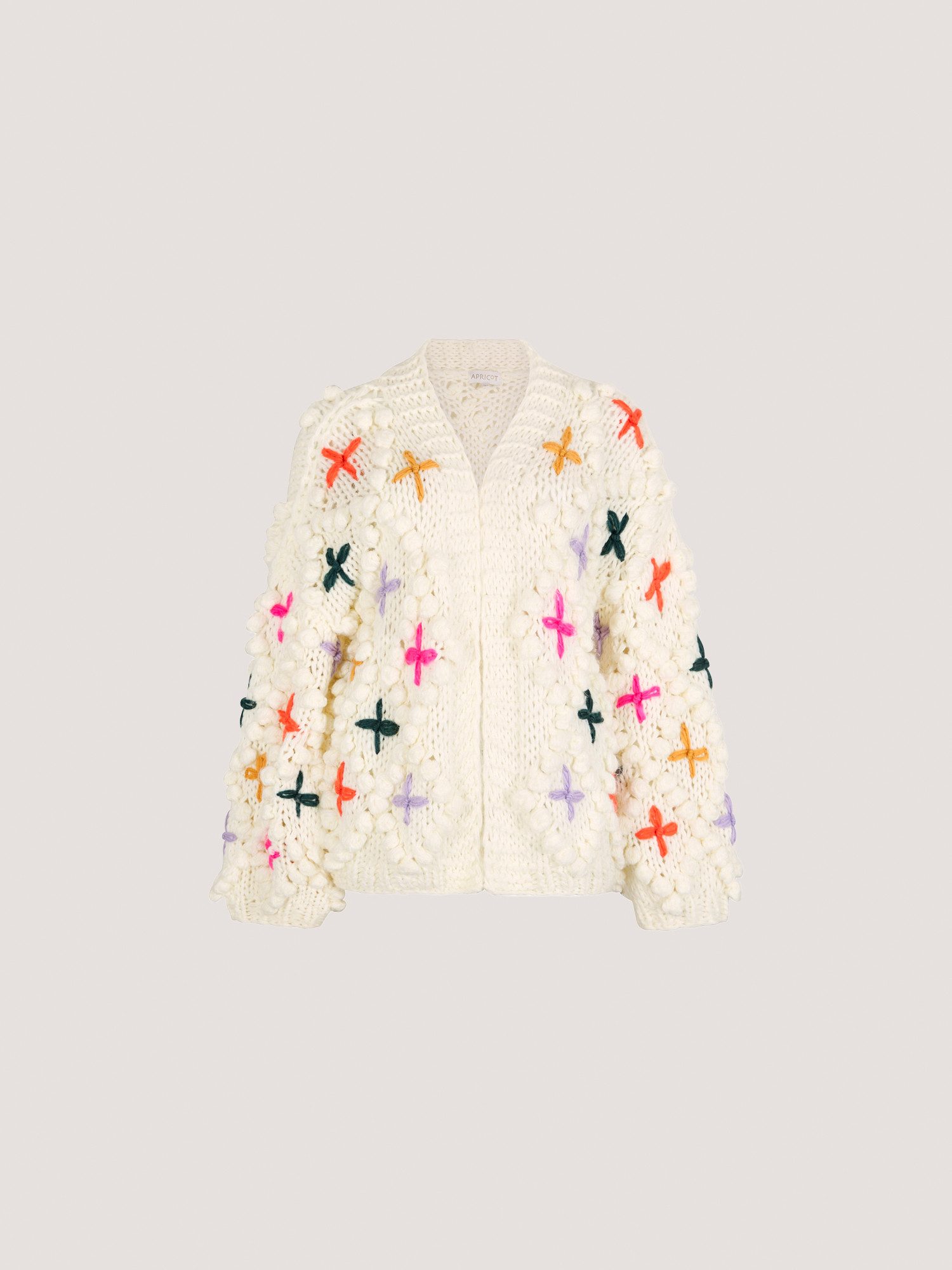 Cardigan Mehrfarbige Strickjacke