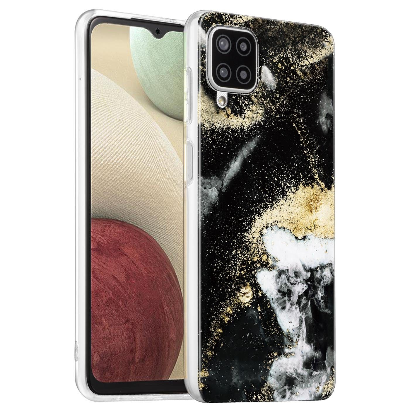 CoolGadget Handyhülle Marmor Slim Case für Samsung Galaxy A12 / M12 6,5 Zoll, Hülle Dünne Silikon Schutzhülle für Samsung A12, Samsung M12 Hülle