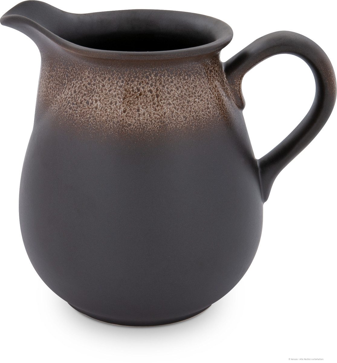 Bunzlauer Keramik Kanne Bunzlauer Keramik großer 2L Krug kompakte bauchige Kanne Dekor ZACIEK, 2,00 l