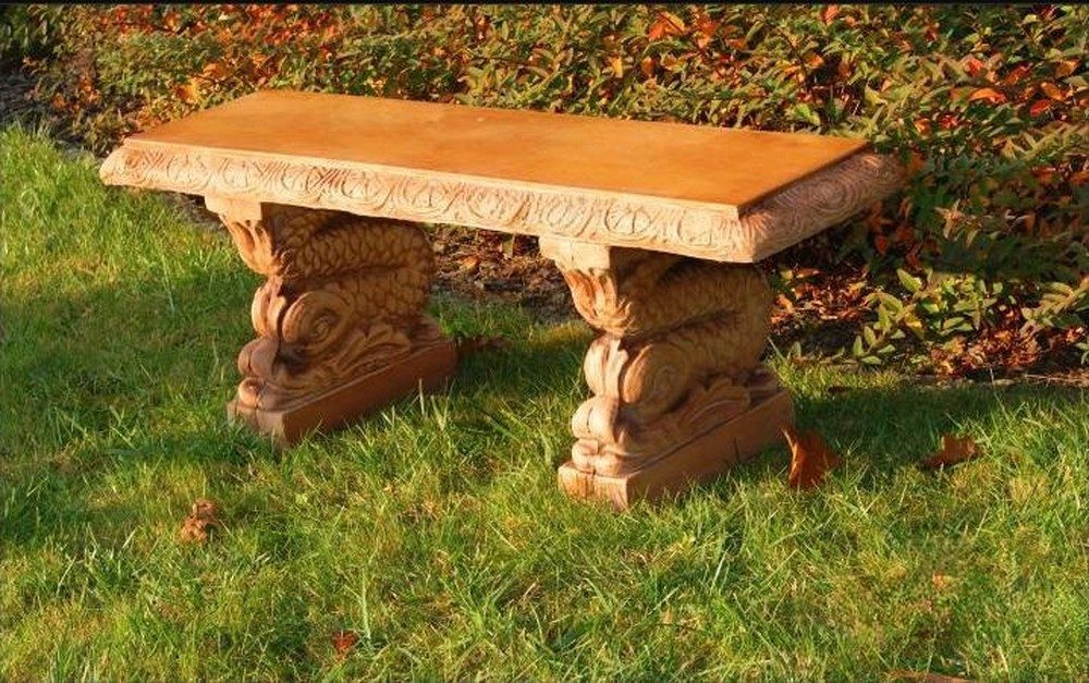 JVmoebel Gartenbank Betonsitzbank für Garten und Terrasse – Römische Ruheoase, Made in Europa