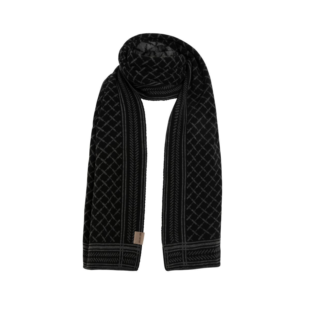 Strickschal Dusk Schal Schwarz/Anthrazit