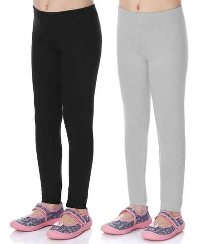 Merry Style Leggings Mädchen Lange Hose Freizeithose mit weitem Bein MS10-130 (2-tlg) aus Viskose, elastischer Bund