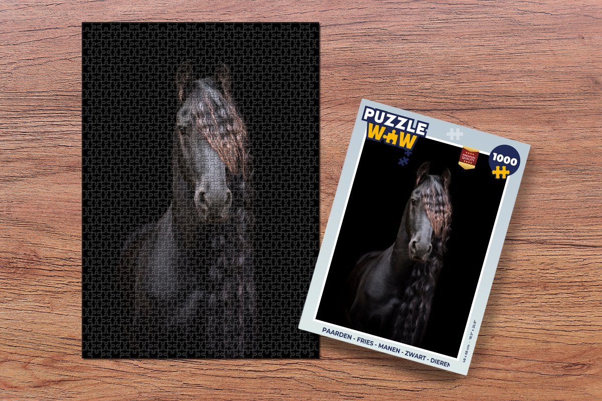 MuchoWow Puzzle Pferde - Friesisch - günstig online kaufen