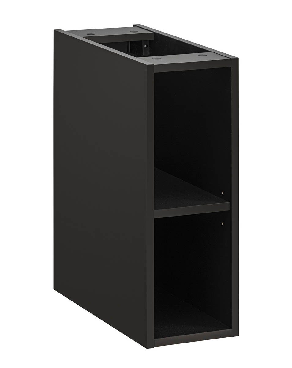 einfachgutemoebel Waschtisch-Set Bad Waschplatz Tribune 80cm, Regalfach, Schwarz - Wotan-Eiche, (Badmöbel Set, 1-St., Waschtisch Unterschrank) – Bild 5 von 5
