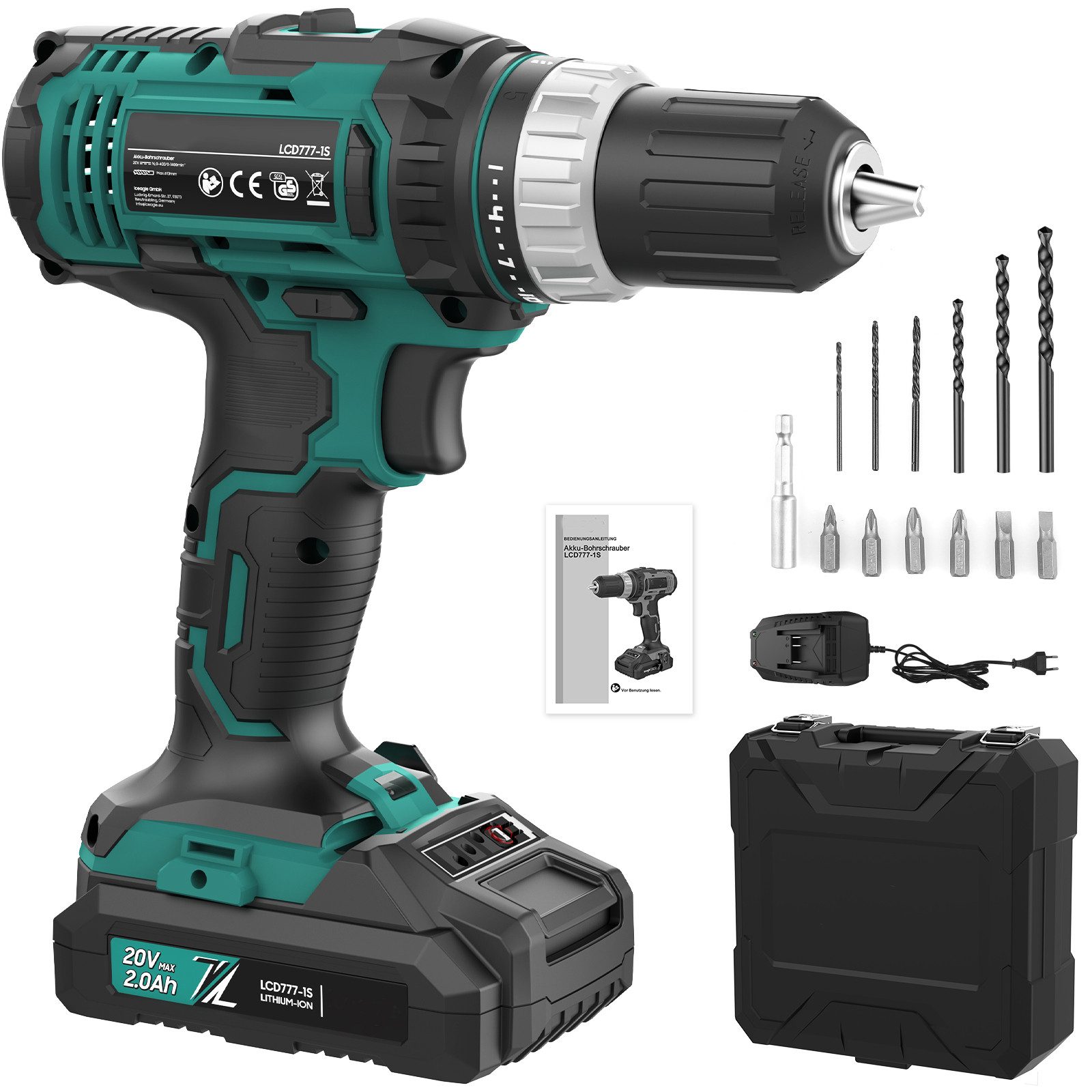 Comfy Mate Akku-Bohrschrauber Akku-Bohrschrauber, 1h Schnellladen, 25+3 Dre günstig online kaufen