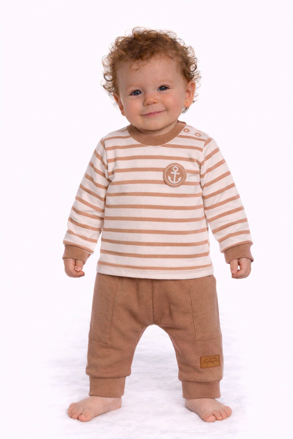 Langarmshirt & Hose Anzug 2tlg T-Shirt und Hose für Babys und Kinder Baby Set gestreift