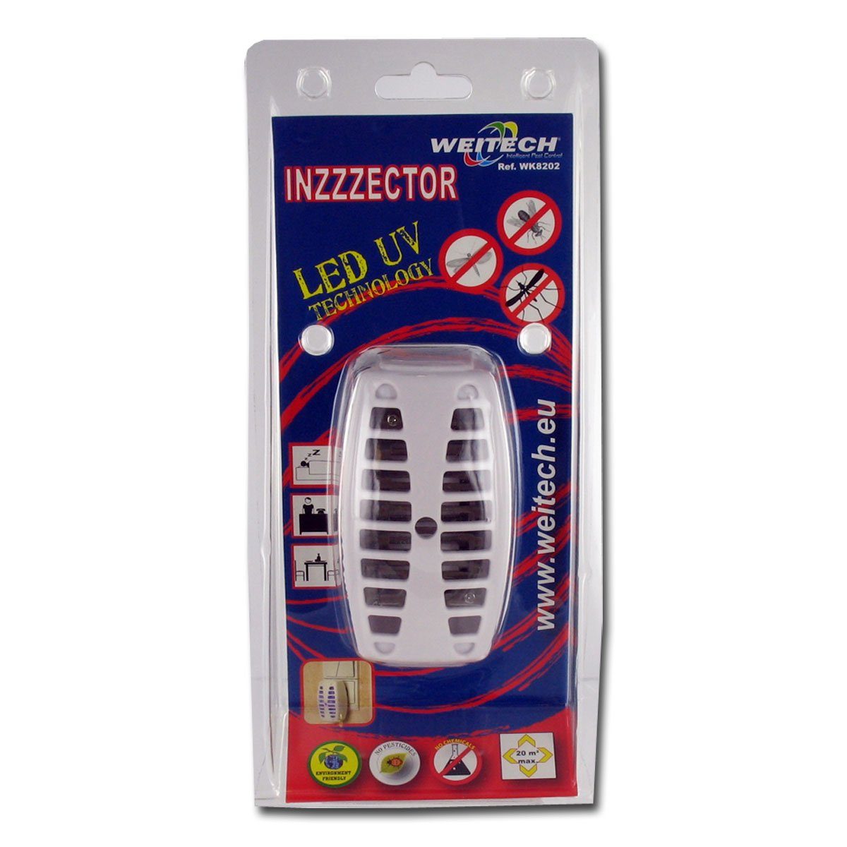 WEITECH Ultraschall-Tierabwehr Inzzzector - LED UV Insektenvernichter