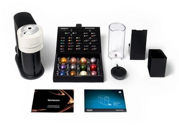 Nespresso Kapselmaschine Vertuo Next ENV 120.W von DeLonghi, White, inkl. Aeroccino Milchaufschäumer im Wert von UVP € 75,-