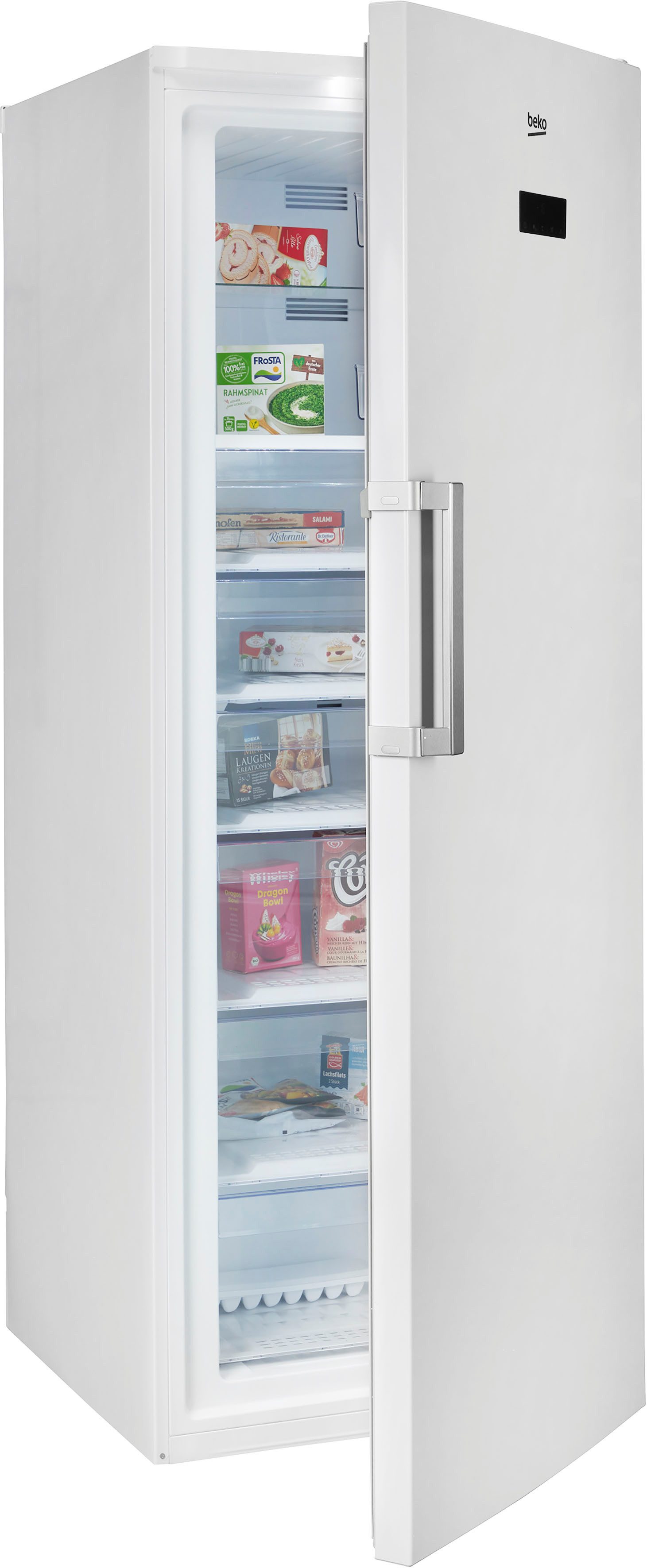 BEKO Gefrierschrank RFNE448E51W 7278441317, 191,2 cm hoch, 70 cm breit, Schnellgefrierfunktion