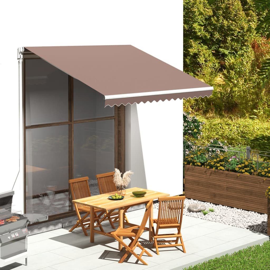 furnicato Markise Markisenbespannung 280x245 cm Braun UV-beständiger Sonnenschutz-Stoff, wasserabweisend für den Garten