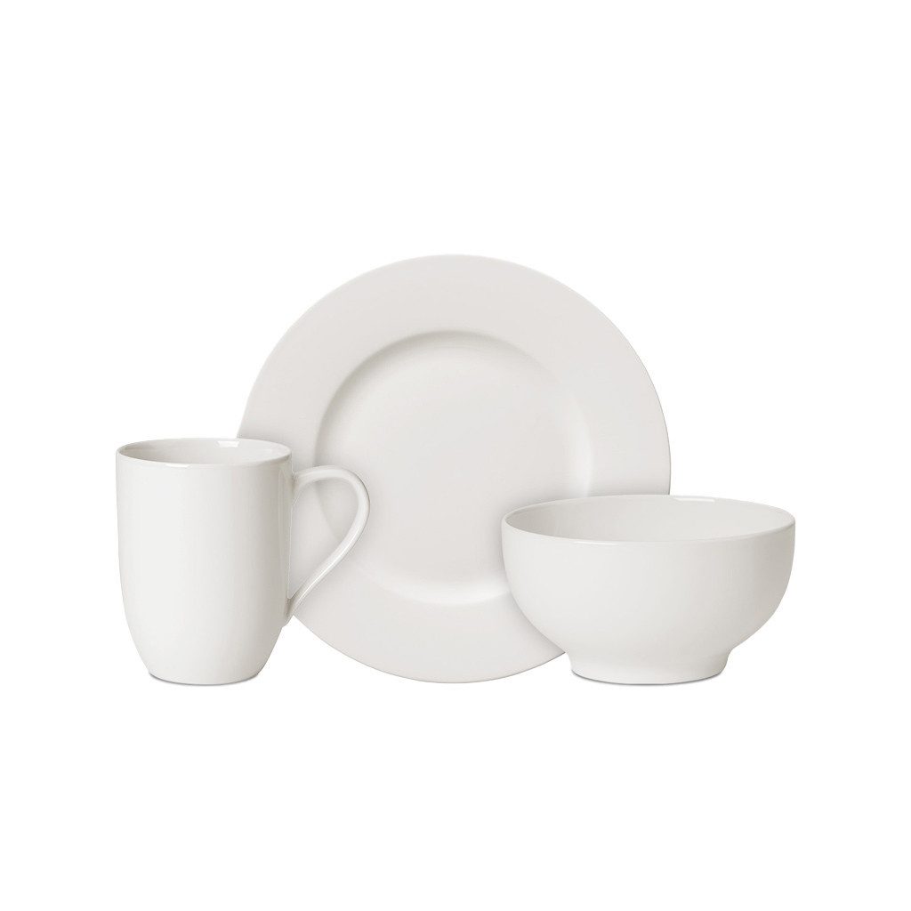 Villeroy & Boch Frühstücks-Geschirrset For Me Frühstücksservice 6-teilig (6-tlg), 2 Personen, Porzellan, Premium Porcelain, mikrow.- & spülm.sicher, Made in Germany