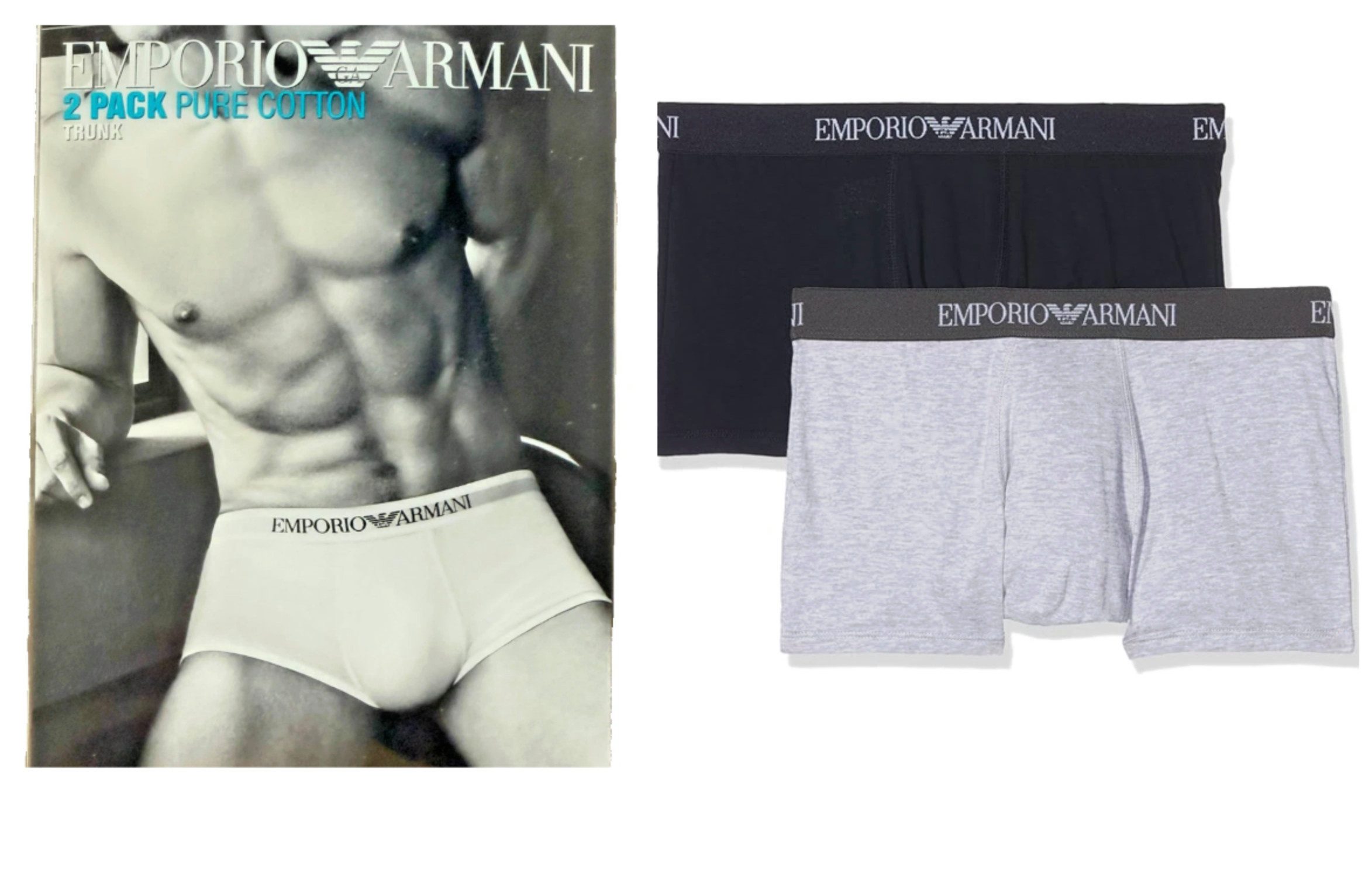 Emporio Armani Boxershorts Herren Trunks 2er günstig online kaufen