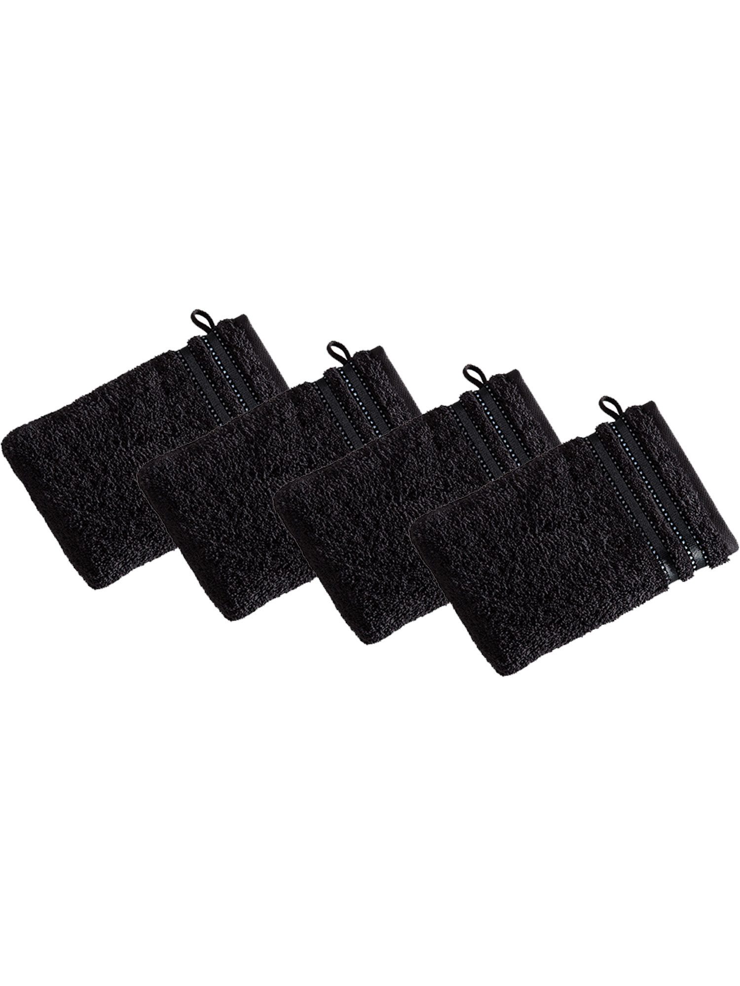 Vossen Handtücher Cult de Luxe Collection - Alle Größen, Frottier (Packung, 4-St), Einzigartiges VOSSEN-Unituch mit Glanzbordüre – flauschig & saugstark