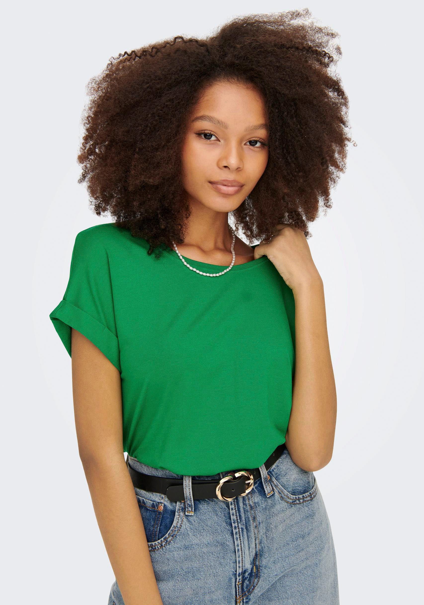 ONLY T-Shirt ONLMOSTER – Kurzarmshirt mit Aufschlag und klassischem Look un günstig online kaufen