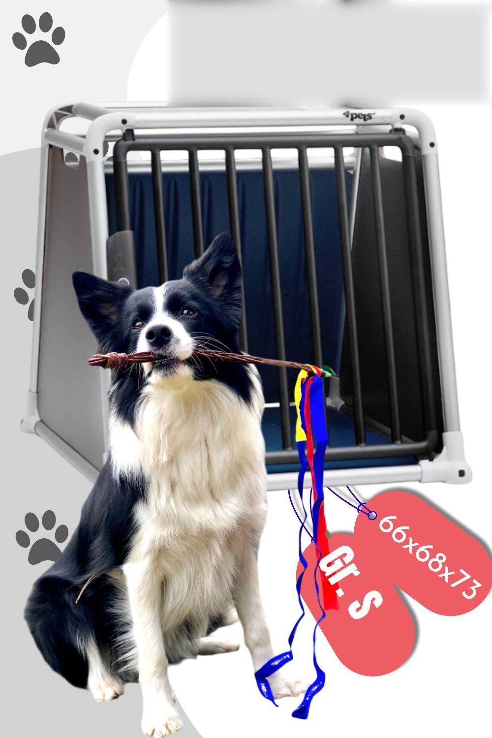 4pets Hunde-Transportbox Hunde-Transportbox bis zu 45 kg in 3 Größen