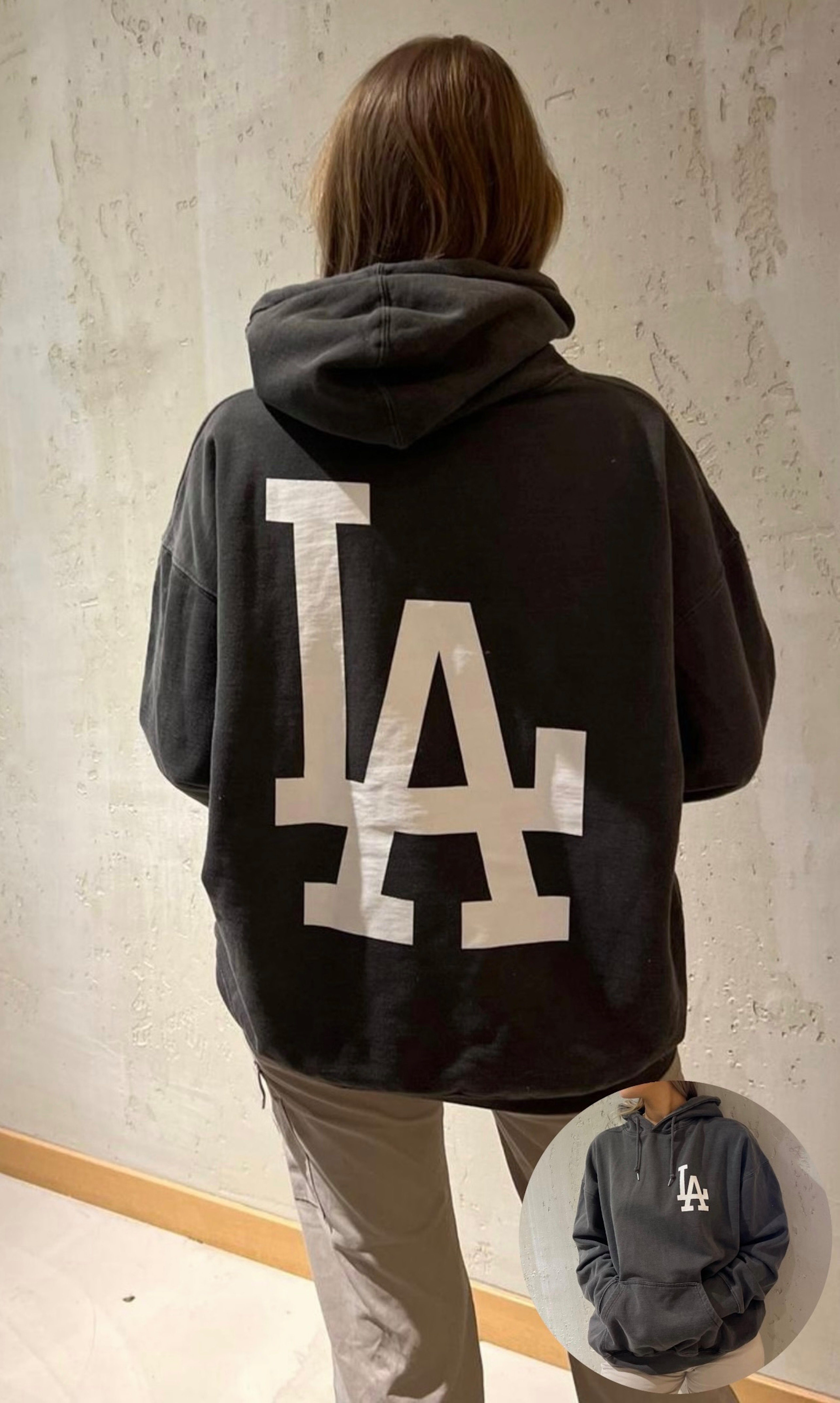 Worldclassca Kapuzensweatshirt Worldclassca Oversized LA Hoodie Kapuzenpull günstig online kaufen