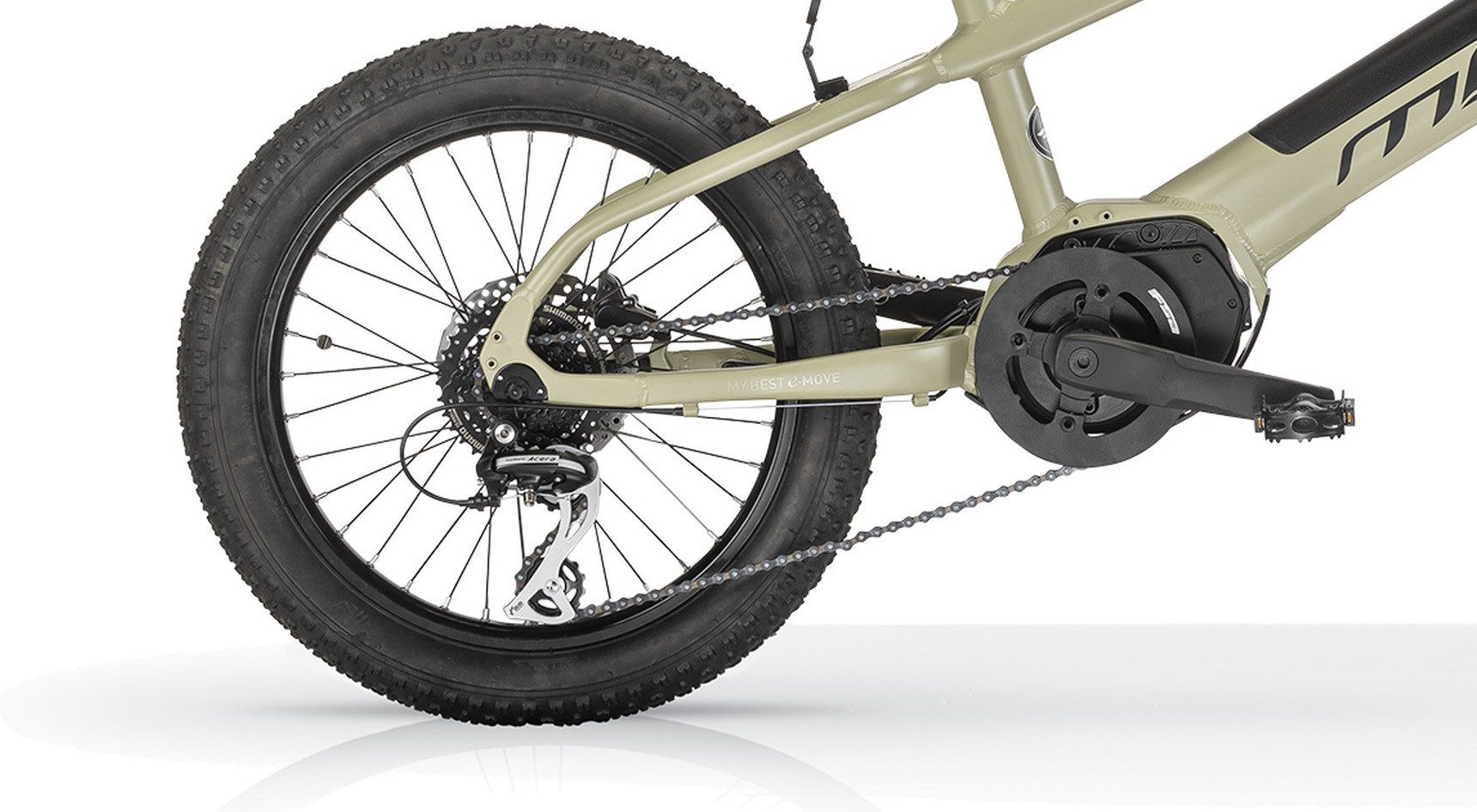 MBM E-Bike, 8 Gang Shimano, Kettenschaltung, Mittelmotor, 360 Wh, Elektro-Kompaktfahrrad FUNK CROSS 20 Zoll