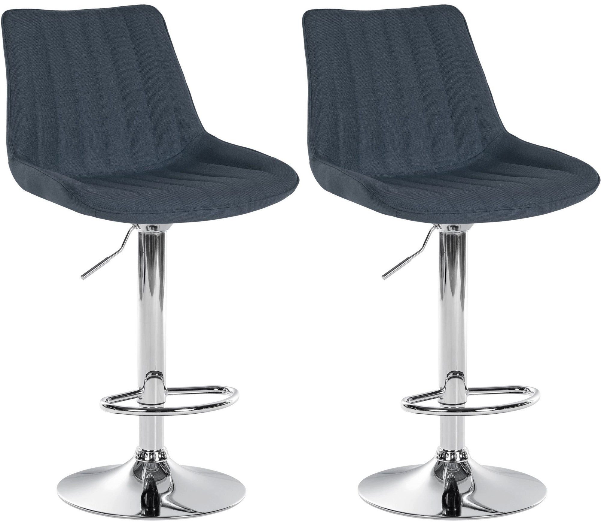 Bistrostuhl 2er Set Barhocker Toni Stoff
